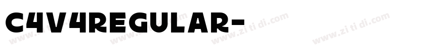 C4v4Regular字体转换
