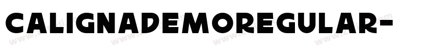 CalignaDEMORegular字体转换