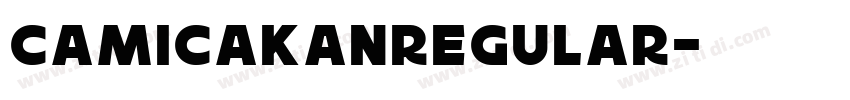 CamicakanRegular字体转换