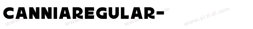 CanniaRegular字体转换