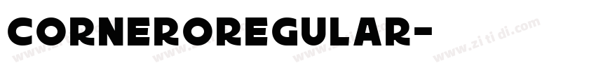 CorneroRegular字体转换