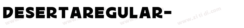 DesertaRegular字体转换