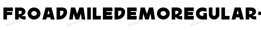 FroadmileDEMORegular字体转换