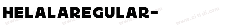 HelalaRegular字体转换