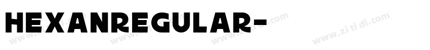 HexanRegular字体转换