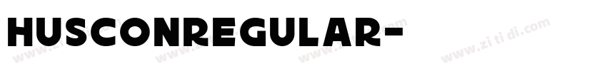 HusconRegular字体转换