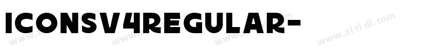 IconsV4Regular字体转换