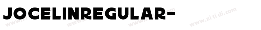 JocelinRegular字体转换