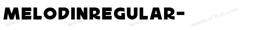 MelodinRegular字体转换