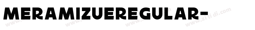 MeramizueRegular字体转换