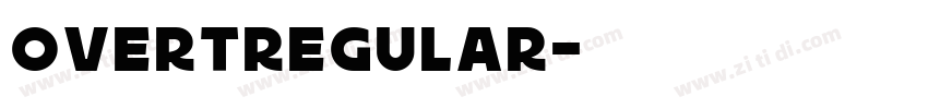 OvertRegular字体转换