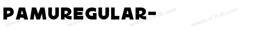 PAMURegular字体转换