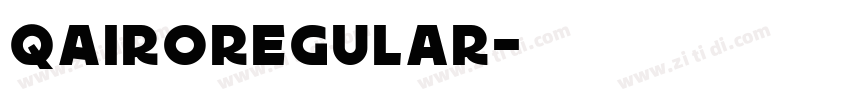 QAIRORegular字体转换