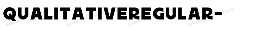 QualitativeRegular字体转换