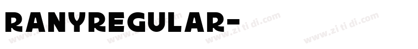 RanyRegular字体转换