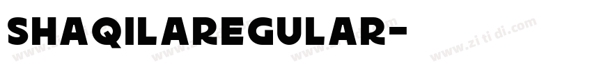 ShaqilaRegular字体转换
