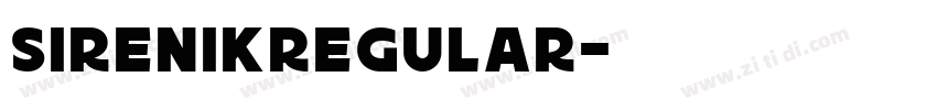 SirenikRegular字体转换