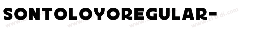 SontoloyoRegular字体转换
