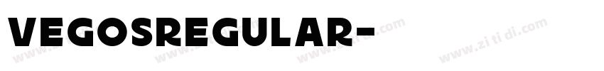 VegosRegular字体转换