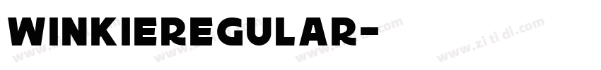 WinkieRegular字体转换