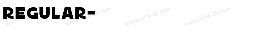 regular字体转换
