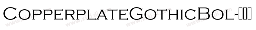 CopperplateGothicBol字体转换