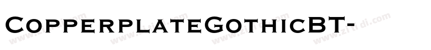CopperplateGothicBT字体转换