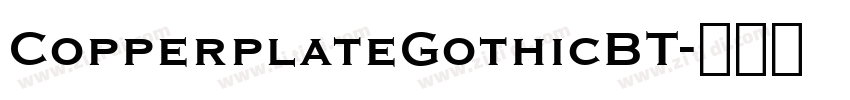 CopperplateGothicBT字体转换