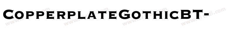CopperplateGothicBT字体转换