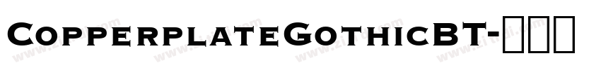 CopperplateGothicBT字体转换
