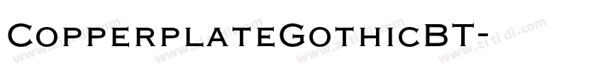 CopperplateGothicBT字体转换