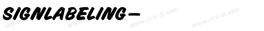 SIGNLABELING字体转换