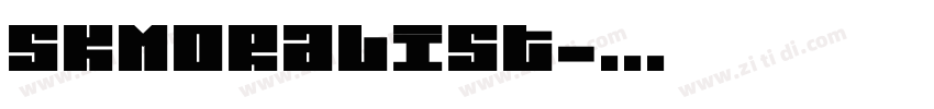 SKMoralist字体转换