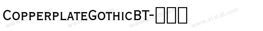 CopperplateGothicBT字体转换