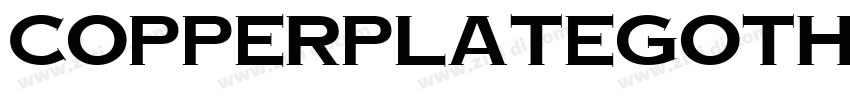 CopperplateGothicBol字体转换