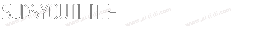 SudsyOutline字体转换