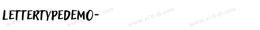 LettertypeDEMO字体转换