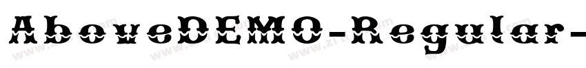 AboveDEMO-Regular字体转换