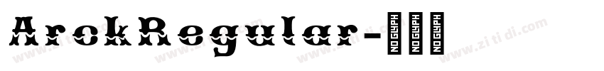 ArckRegular字体转换