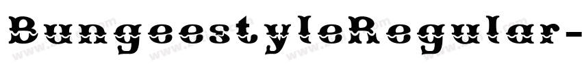 BungeestyleRegular字体转换