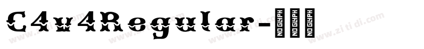 C4v4Regular字体转换