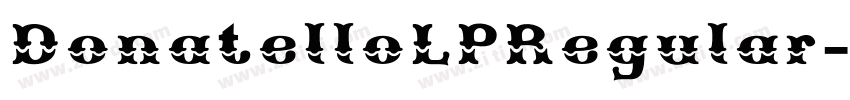 DonatelloLPRegular字体转换
