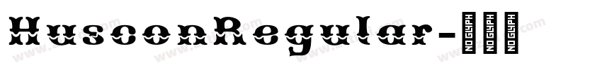 HusconRegular字体转换