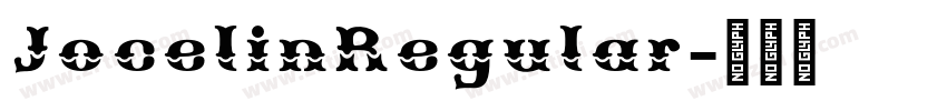 JocelinRegular字体转换