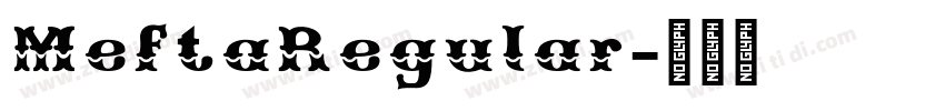 MeftaRegular字体转换