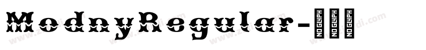 ModnyRegular字体转换