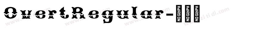 OvertRegular字体转换