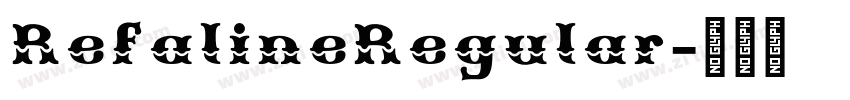 RefalineRegular字体转换