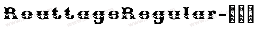 RouttageRegular字体转换