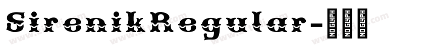 SirenikRegular字体转换
